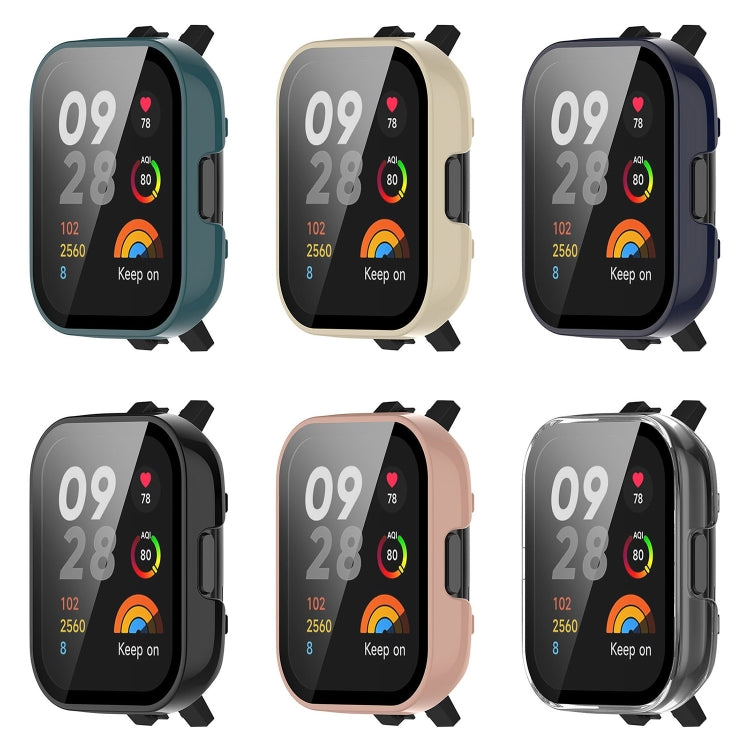For Xiaomi Redmi Watch 3 PC + Tempered Film Integrated Watch Protective Case
