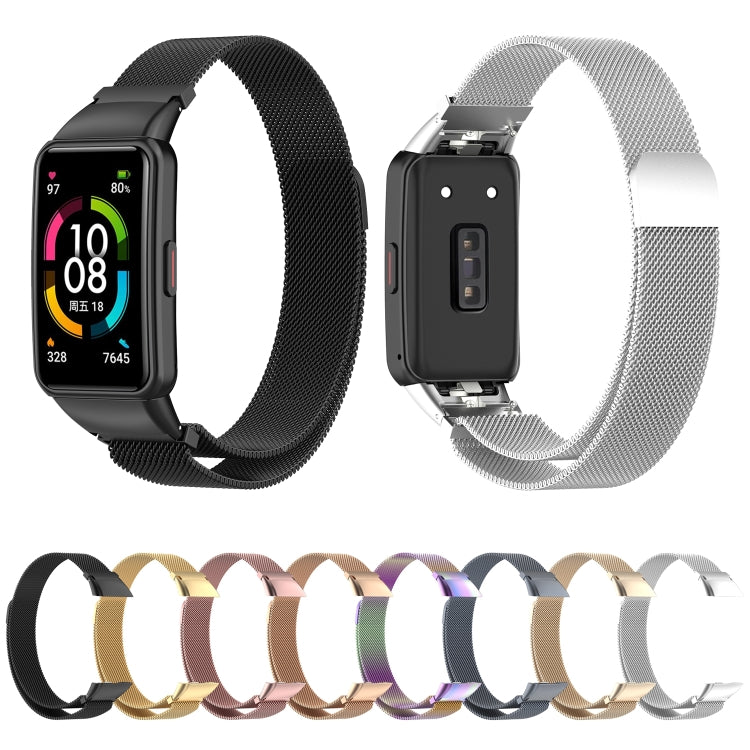 For Honor Band 7 Milan Magnetic Metal Watch Band