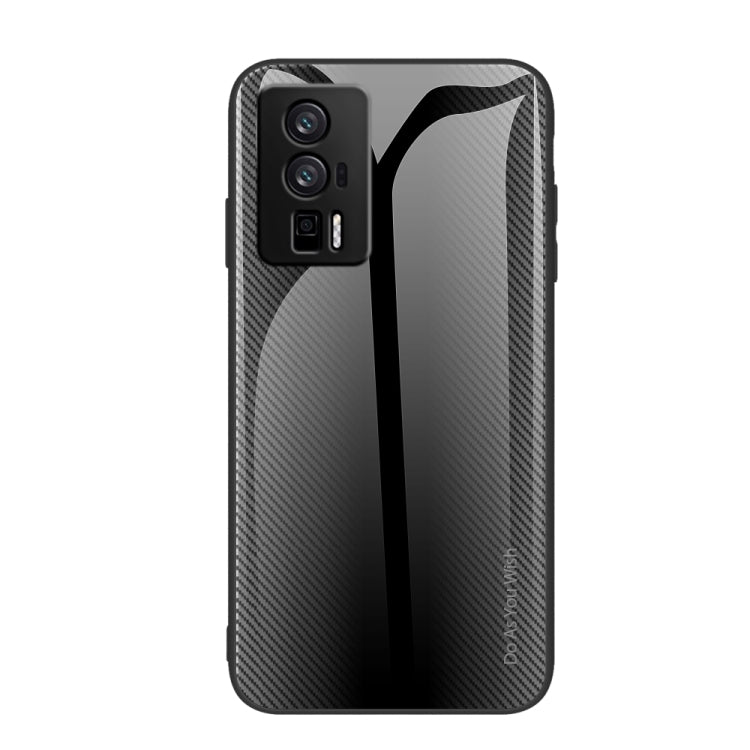 For Xiaomi Redmi K60/K60 Pro Texture Gradient Glass TPU Phone Case