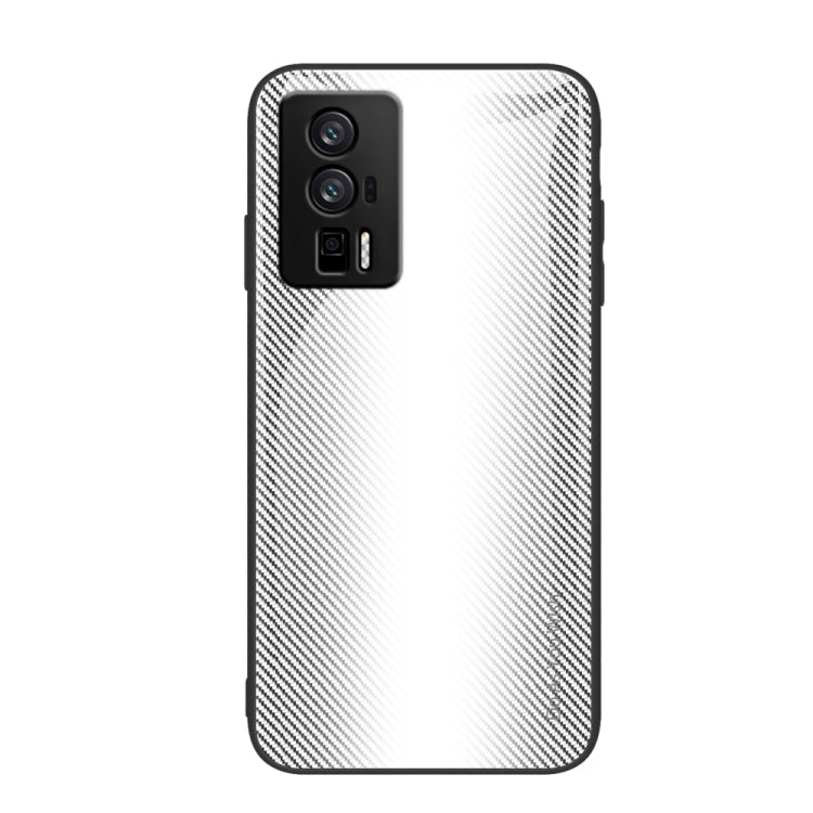 For Xiaomi Redmi K60/K60 Pro Texture Gradient Glass TPU Phone Case