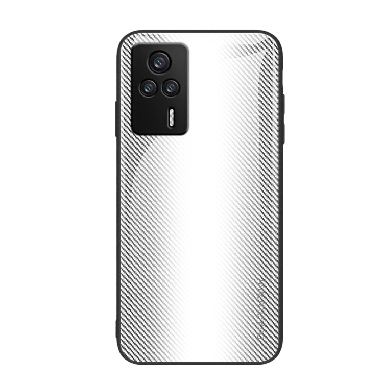 For Xiaomi Redmi K60E Texture Gradient Glass TPU Phone Case