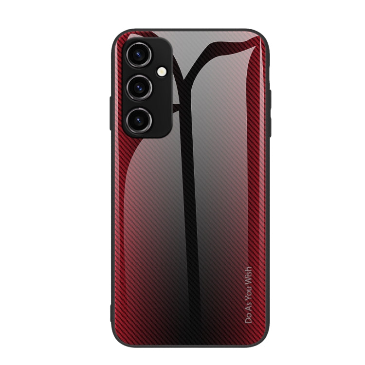 For Samsung Galaxy A54 5G Texture Gradient Glass TPU Phone Case