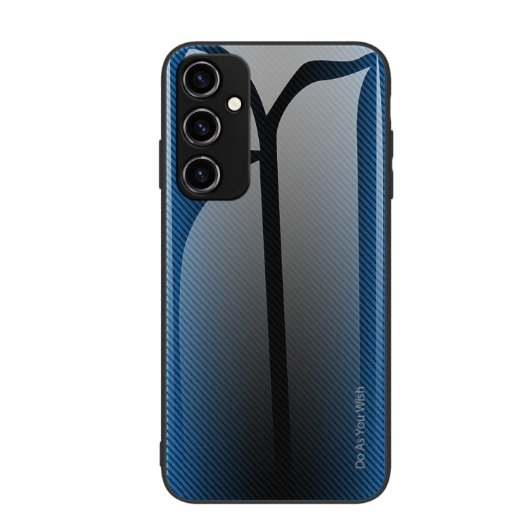 For Samsung Galaxy A54 5G Texture Gradient Glass TPU Phone Case
