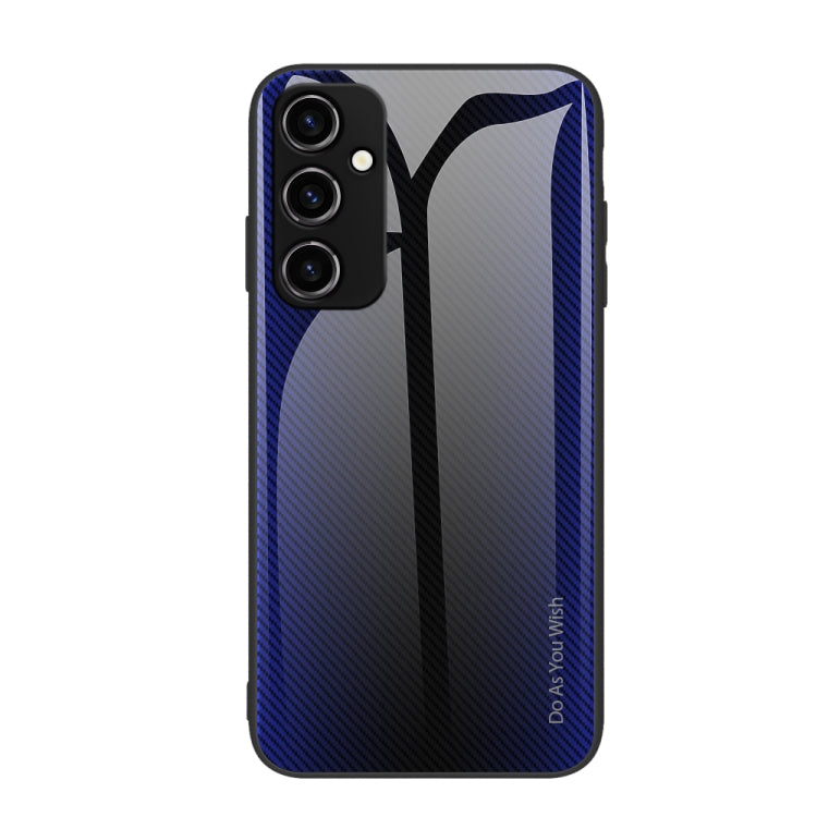 For Samsung Galaxy A54 5G Texture Gradient Glass TPU Phone Case