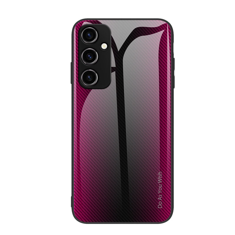 For Samsung Galaxy A54 5G Texture Gradient Glass TPU Phone Case