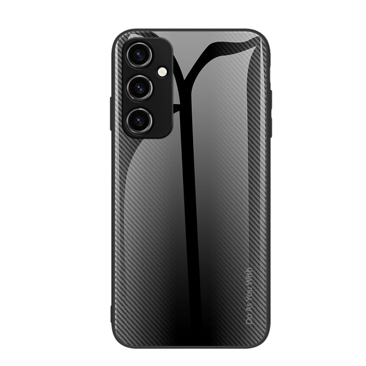 For Samsung Galaxy A54 5G Texture Gradient Glass TPU Phone Case