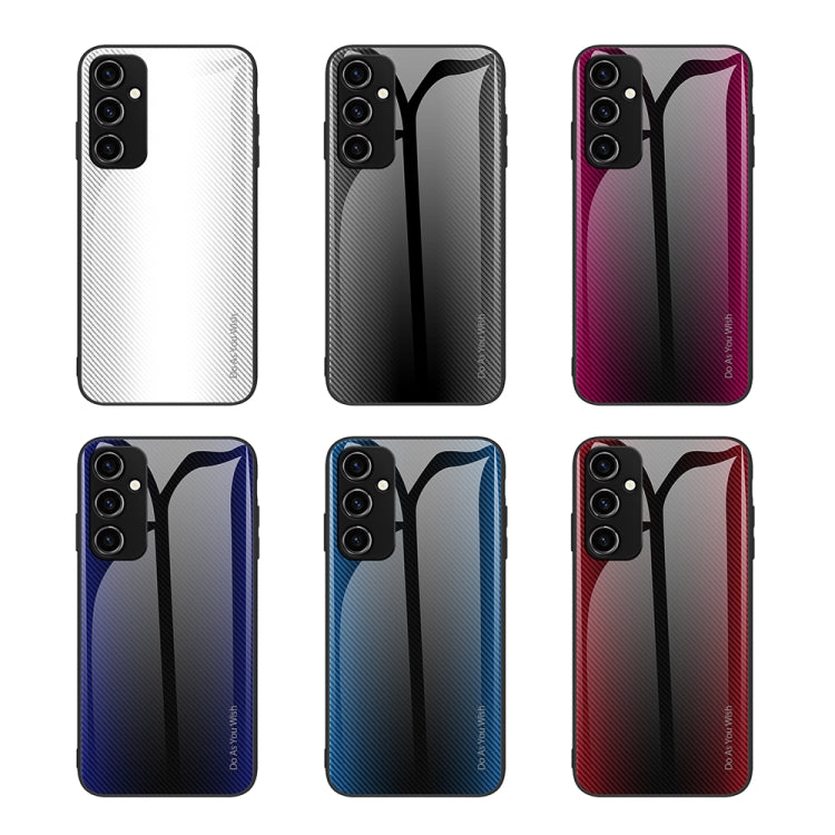 For Samsung Galaxy A54 5G Texture Gradient Glass TPU Phone Case