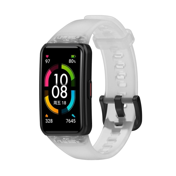 For Honor Band 7 Transparent TPU Watch Band