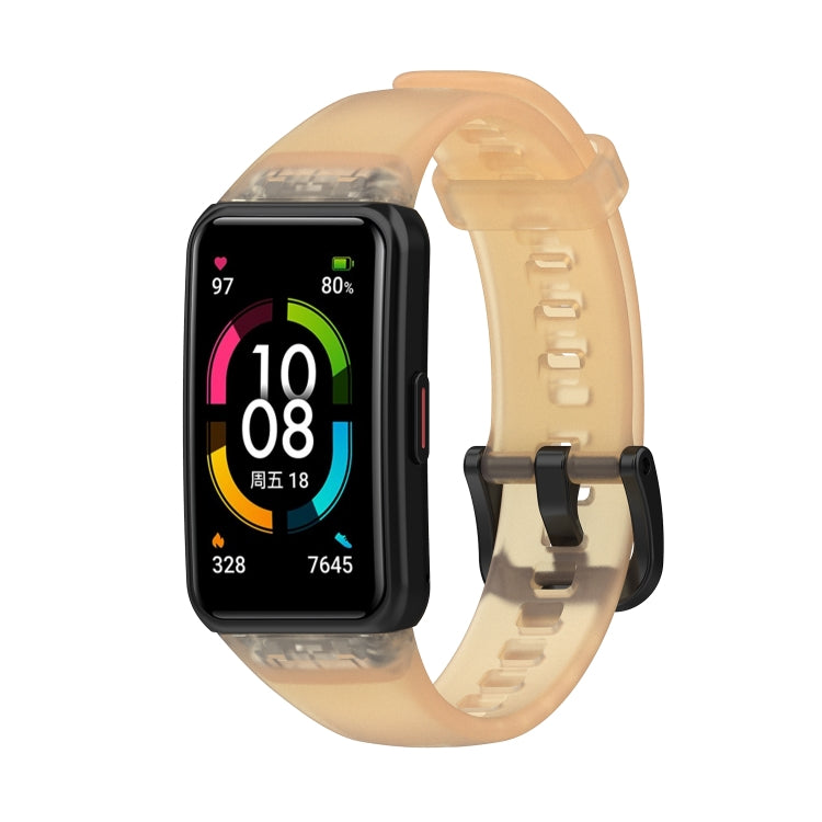 For Honor Band 7 Transparent TPU Watch Band