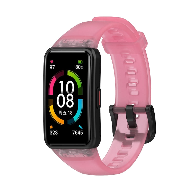 For Honor Band 7 Transparent TPU Watch Band