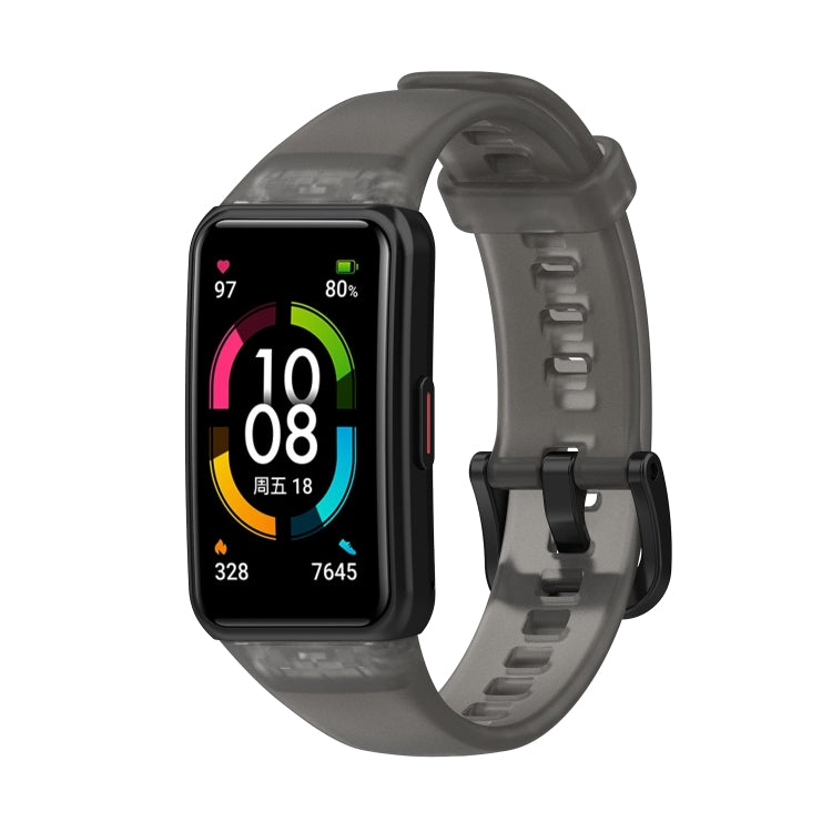 For Honor Band 7 Transparent TPU Watch Band
