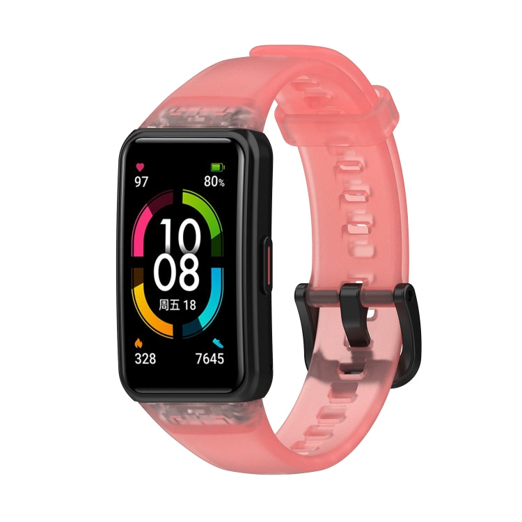 For Honor Band 7 Transparent TPU Watch Band
