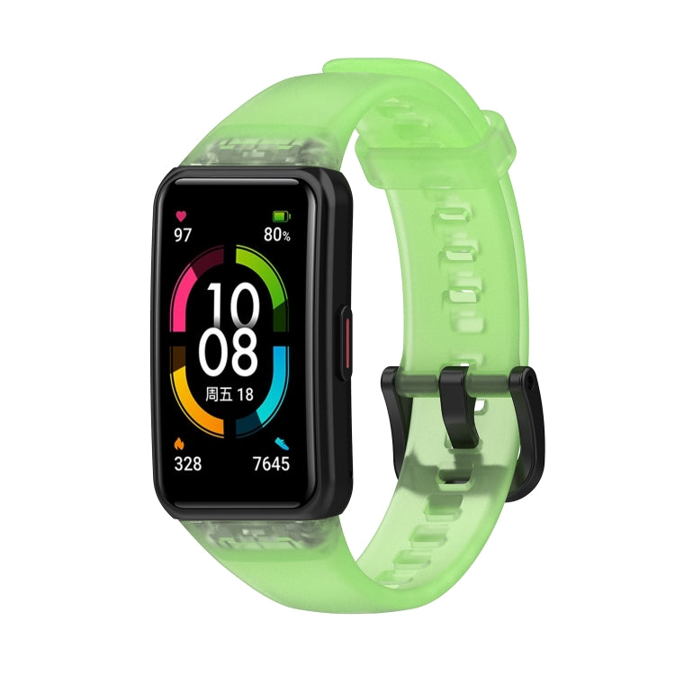 For Honor Band 7 Transparent TPU Watch Band