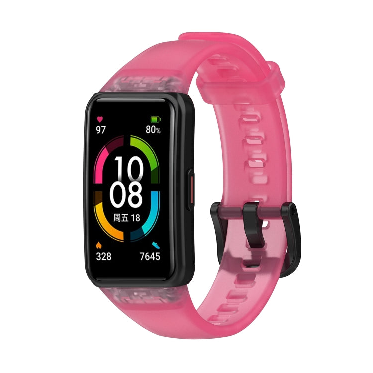 For Honor Band 7 Transparent TPU Watch Band