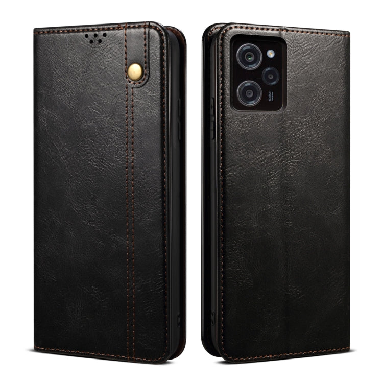 For Xiaomi Poco X5 Pro 5G / Redmi Note 12 Pro Speed Oil Wax Crazy Horse Texture Leather Phone Case