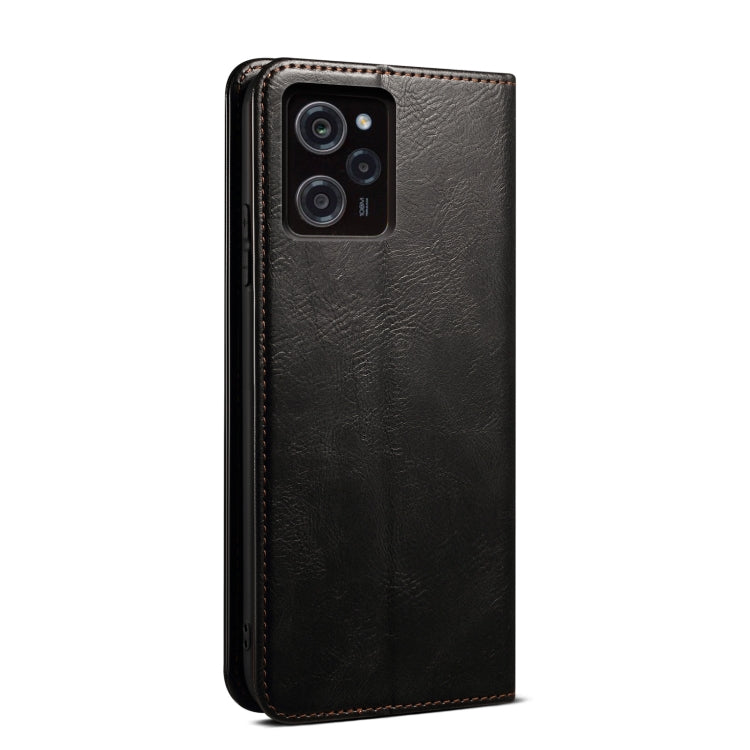 For Xiaomi Poco X5 Pro 5G / Redmi Note 12 Pro Speed Oil Wax Crazy Horse Texture Leather Phone Case