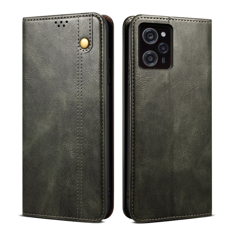 For Xiaomi Poco X5 Pro 5G / Redmi Note 12 Pro Speed Oil Wax Crazy Horse Texture Leather Phone Case