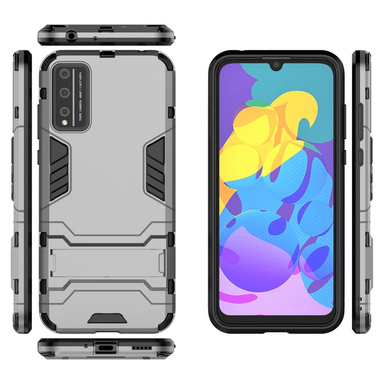 For Huawei Honor Play 4T Pro PC + TPU Anti-fall Protective Case with Invisible Holder