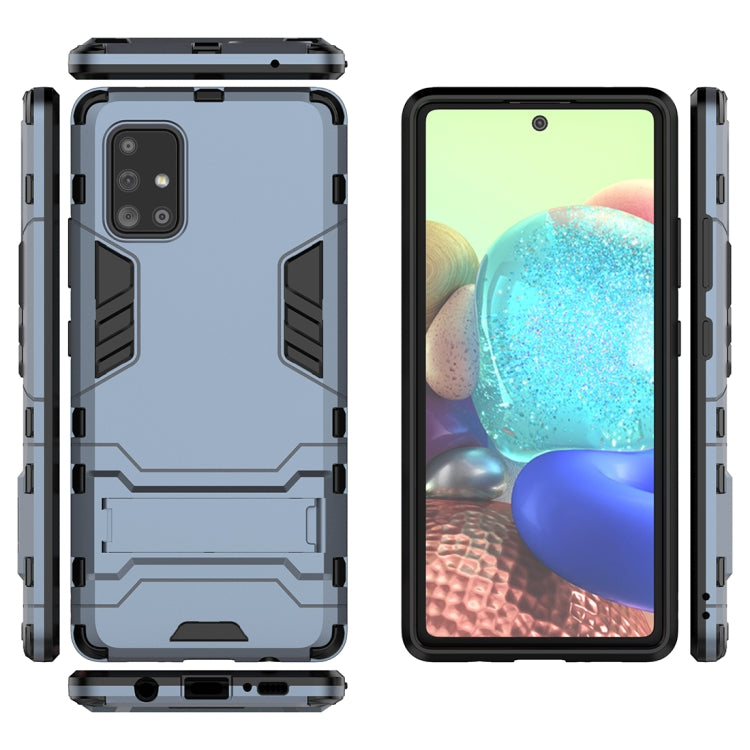 For Galaxy A71 5G PC + TPU Anti-fall Protective Case with Invisible Holder