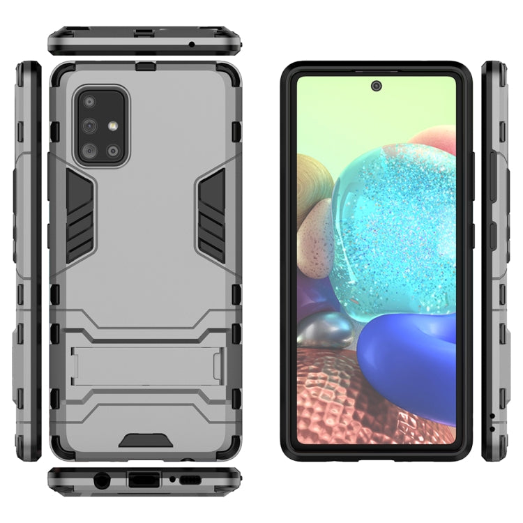 For Galaxy A71 5G PC + TPU Anti-fall Protective Case with Invisible Holder