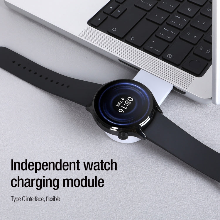 NILLKIN 3 in 1 Wireless Charger with Xiaomi S1 Pro Watch Charger, Plug Type:EU Plug(White)
