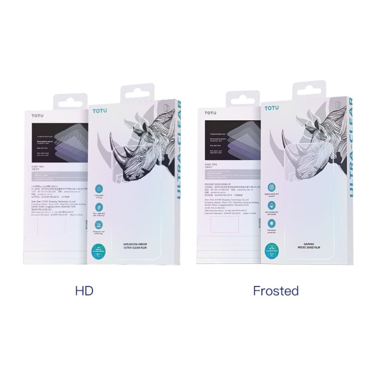 For iPhone 14 Pro TOTU AB-074 Zero Sense Series Gaming Frosted Full Screen Tempered Film