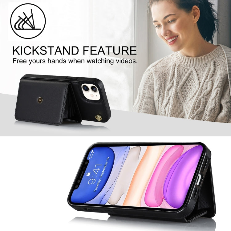 For iPhone 11 RFID Card Slot Phone Case with Long Lanyard