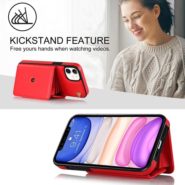 For iPhone 11 RFID Card Slot Phone Case with Long Lanyard