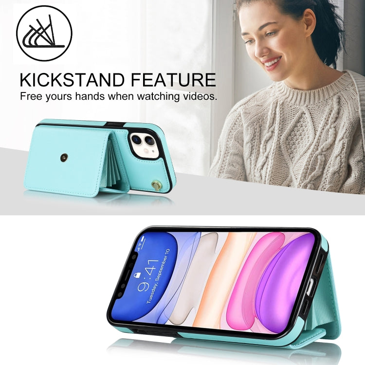 For iPhone 11 RFID Card Slot Phone Case with Long Lanyard