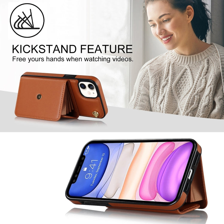 For iPhone 11 RFID Card Slot Phone Case with Long Lanyard