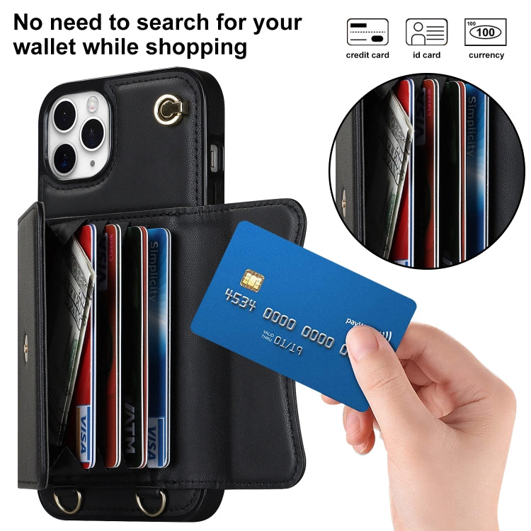 For iPhone 11 Pro RFID Card Slot Phone Case with Long Lanyard