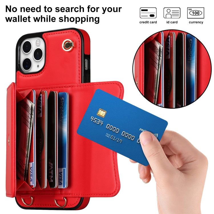 For iPhone 11 Pro RFID Card Slot Phone Case with Long Lanyard