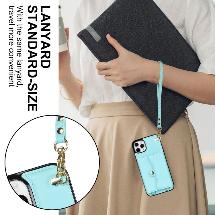 For iPhone 11 Pro RFID Card Slot Phone Case with Long Lanyard