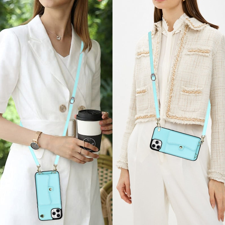 For iPhone 11 Pro RFID Card Slot Phone Case with Long Lanyard