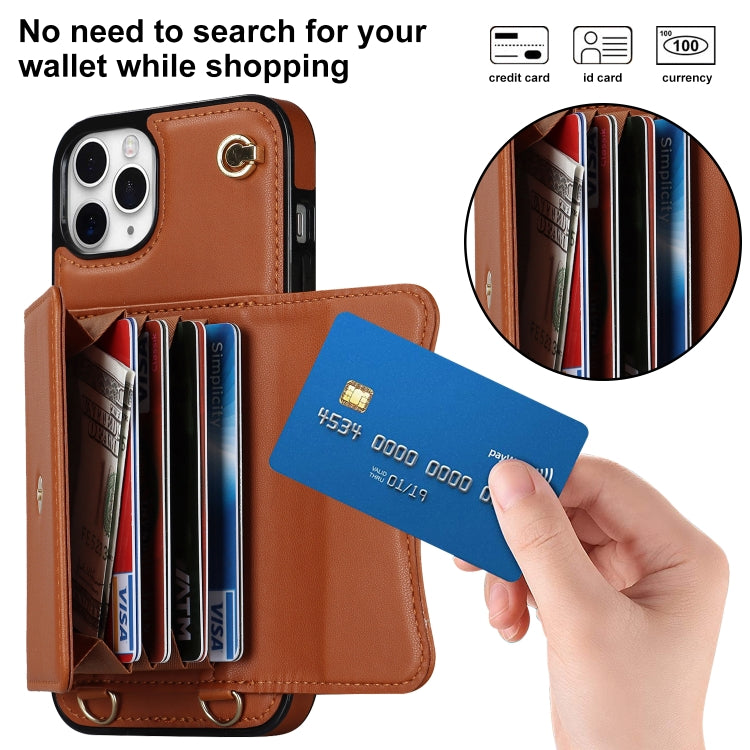 For iPhone 11 Pro RFID Card Slot Phone Case with Long Lanyard