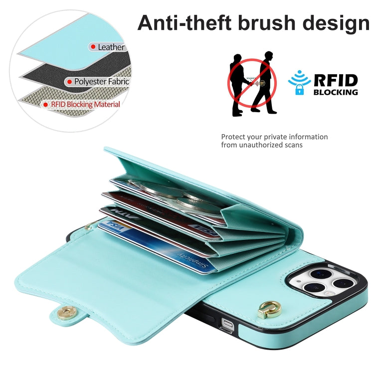 For iPhone 11 Pro Max RFID Card Slot Phone Case with Long Lanyard
