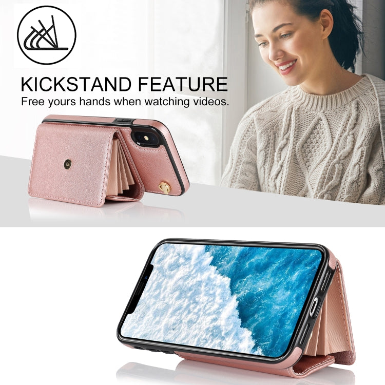 For iPhone X / XS RFID Card Slot Phone Case with Long Lanyard