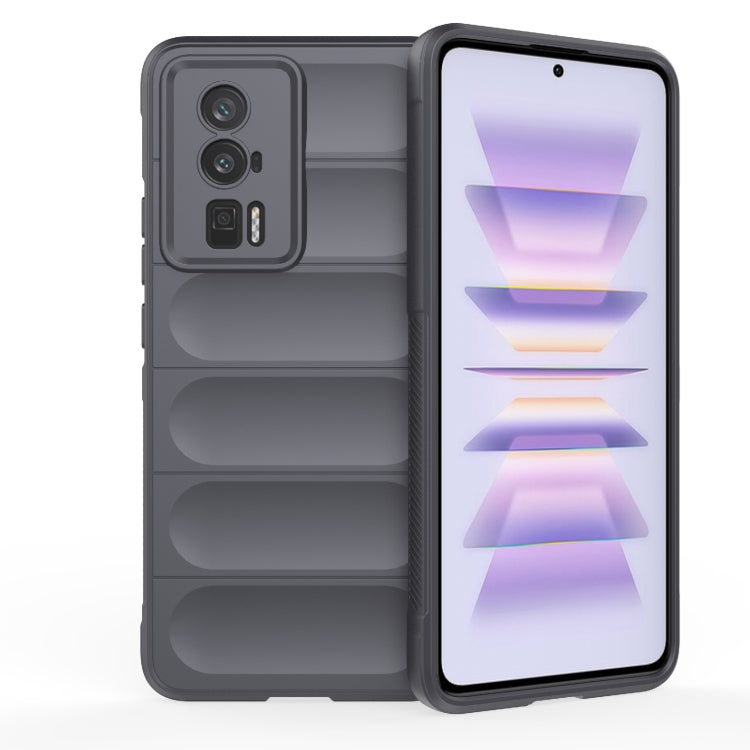 For Xiaomi Redmi K60 Magic Shield TPU + Flannel Phone Case
