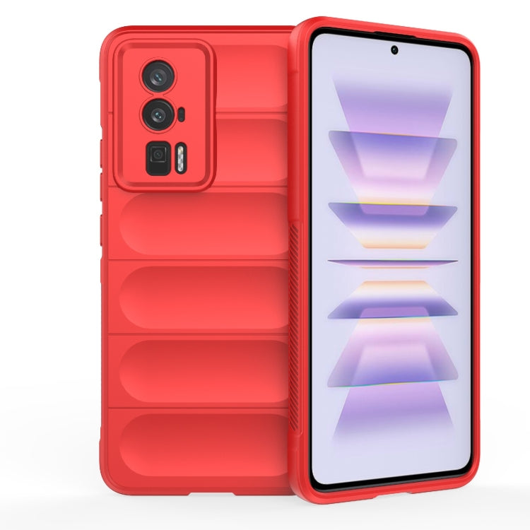 For Xiaomi Redmi K60 Magic Shield TPU + Flannel Phone Case