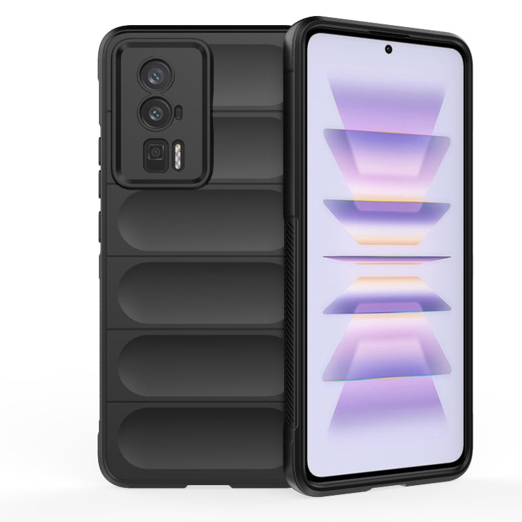 For Xiaomi Redmi K60 Magic Shield TPU + Flannel Phone Case