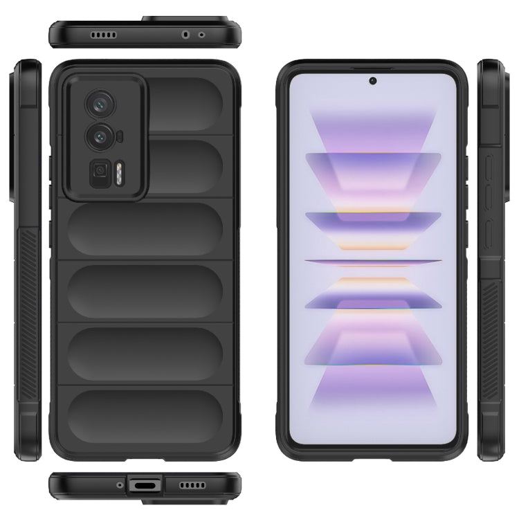 For Xiaomi Redmi K60 Magic Shield TPU + Flannel Phone Case