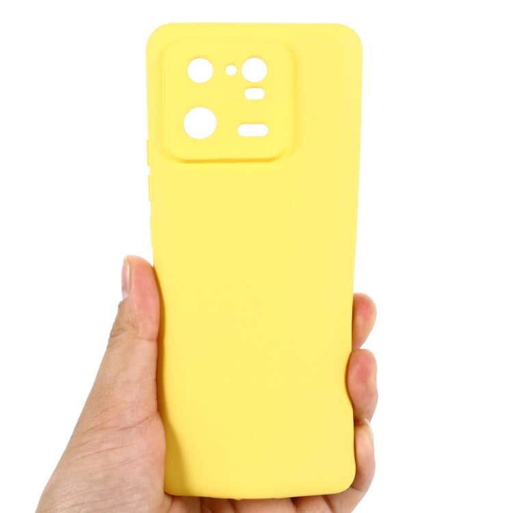 For Xiaomi 13 Pro Pure Color Liquid Silicone Shockproof Phone Case