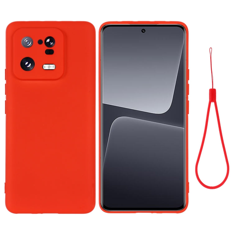 For Xiaomi 13 Pro Pure Color Liquid Silicone Shockproof Phone Case