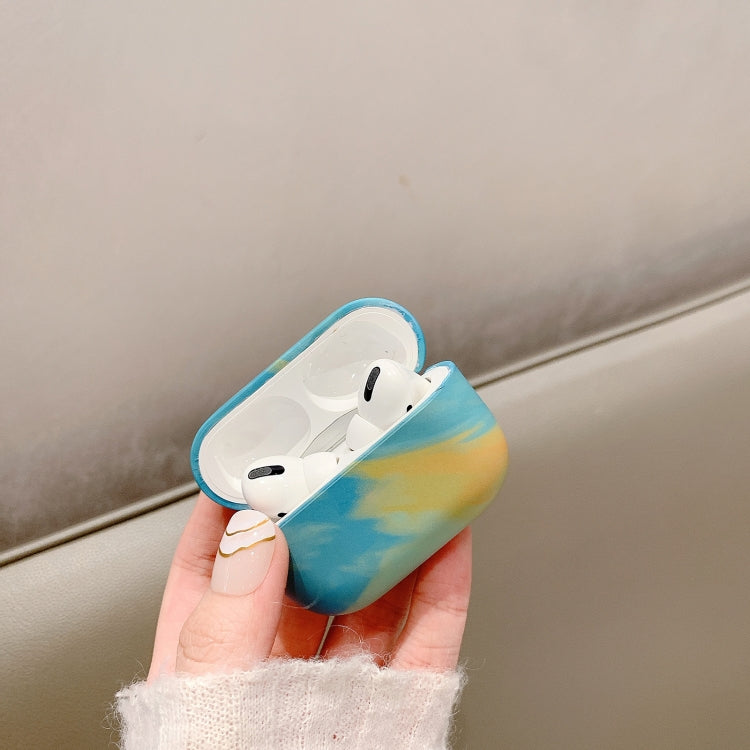 For AirPods Pro Ink Painting Water Sticker PC Earphone Case