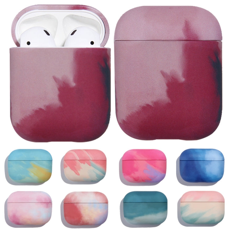 For AirPods 1 / 2 Ink Painting Water Sticker PC Earphone Case