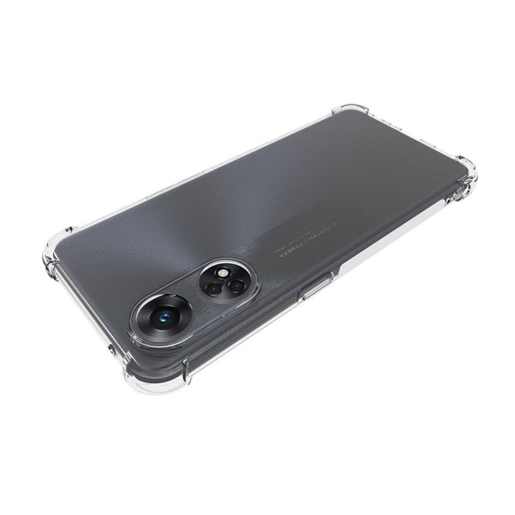 For OPPO Reno8 T 4G Shockproof Non-slip Thickening TPU Phone Case(Transparent)