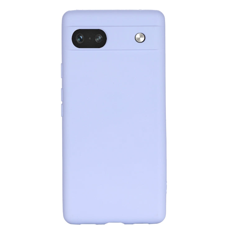 For Google Pixel 7a Pure Color Liquid Silicone Shockproof Phone Case