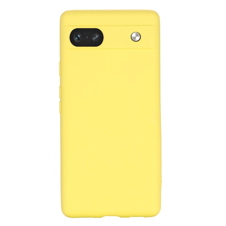 For Google Pixel 7a Pure Color Liquid Silicone Shockproof Phone Case