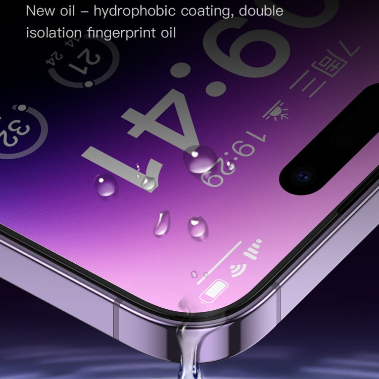 For iPhone 14 Pro TOTU AB-075 Ultra Clear Explosion-proof Full Screen Tempered Film with Dust Removal Chamber