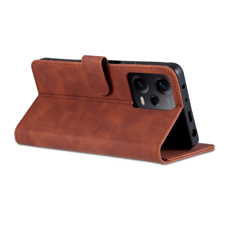 For Xiaomi Redmi Note 12 Pro+ 5G Global / China / Note 12 Explorer AZNS Skin Feel Calf Texture Flip Leather Phone Case